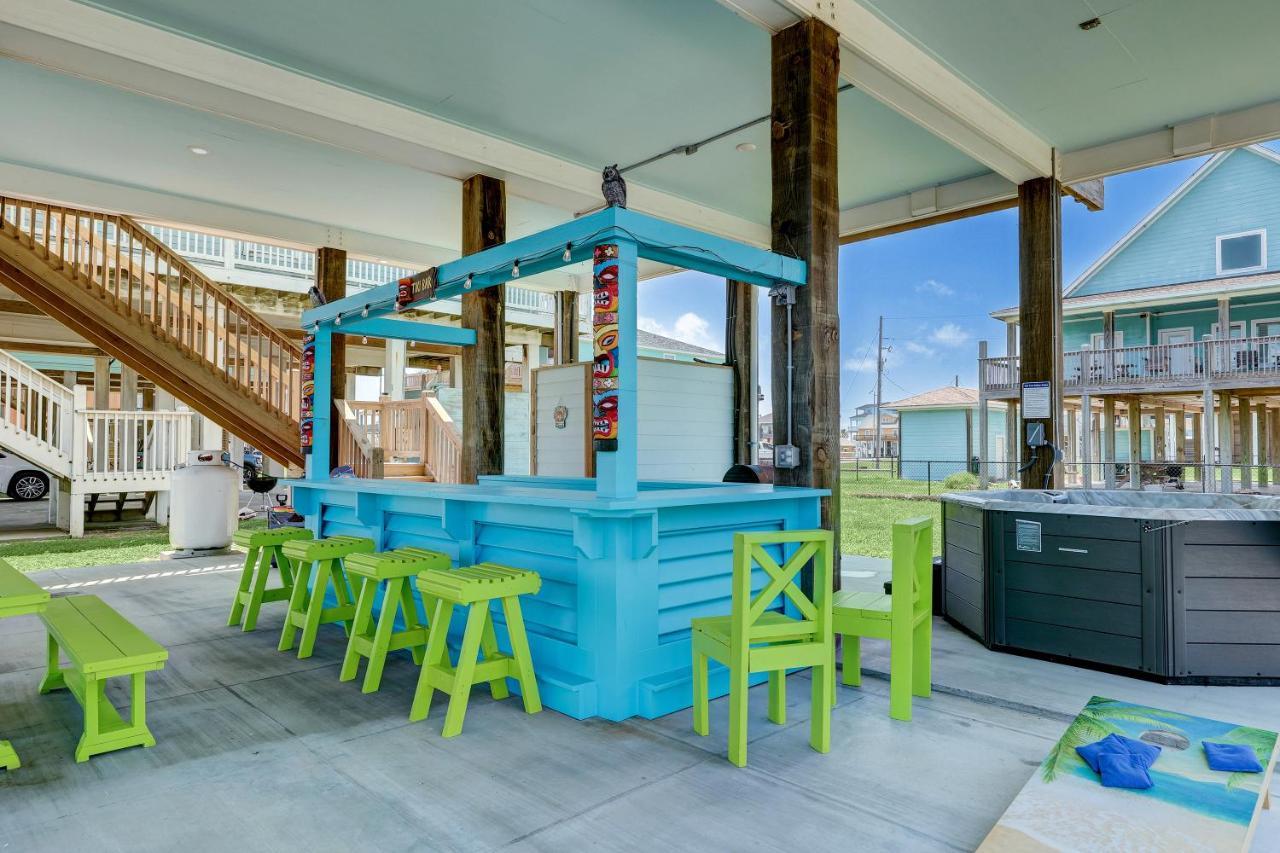 Beachfront - Hot Tub - Bbq - 14 Guests Bolivar Peninsula Exterior photo